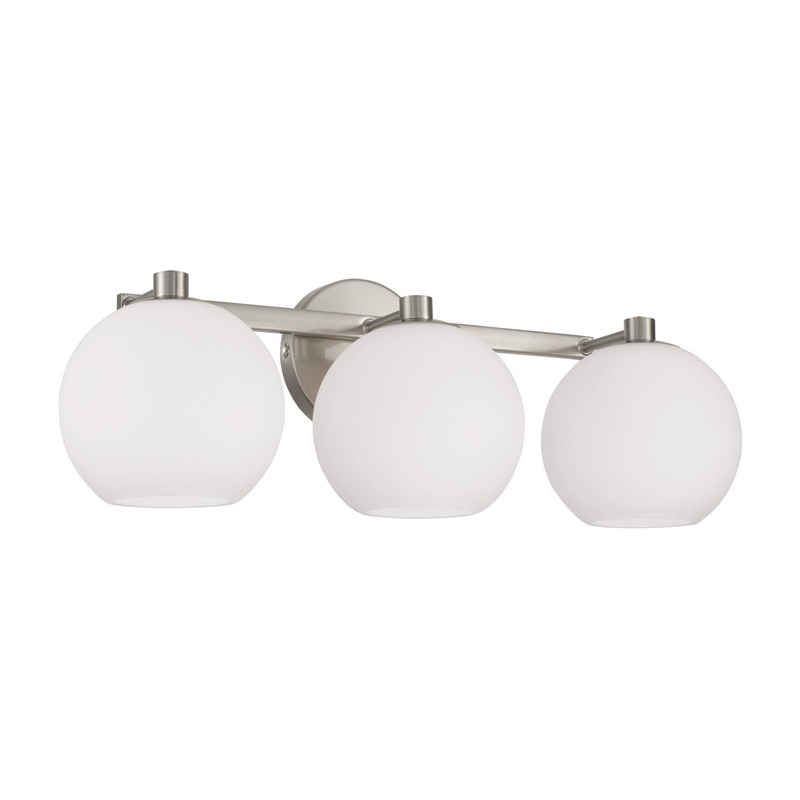 Capital Lighting 152131BN-548 Ansley Three Light Vanity, Brushed Nickel