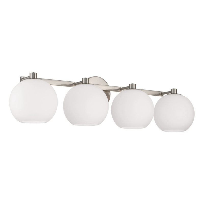 Capital Lighting 152141BN-548 Ansley Four Light Vanity, Brushed Nickel
