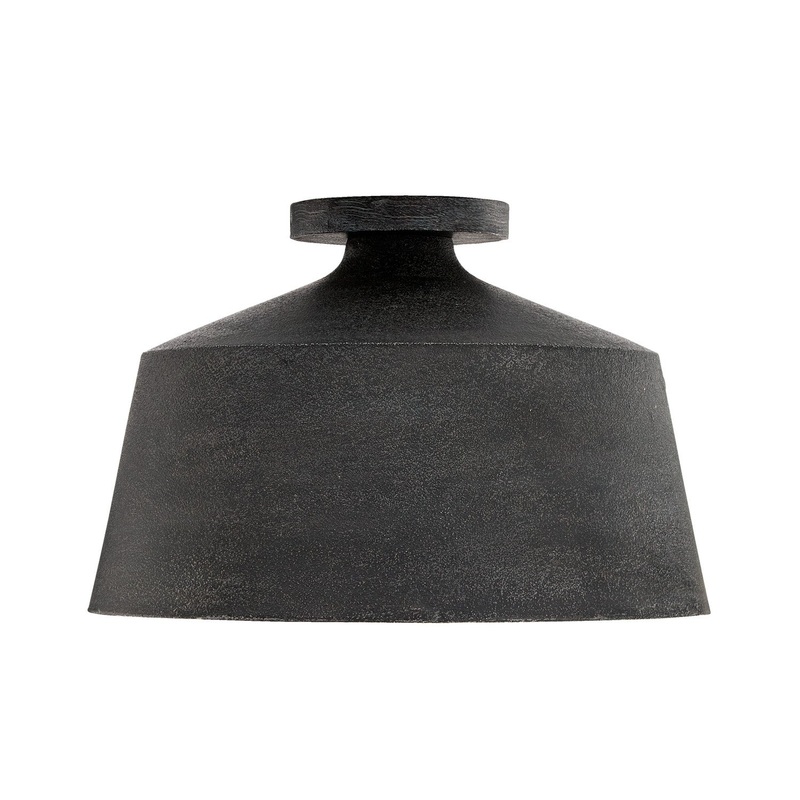 Capital Lighting 235311QY Quarry One Light Semi Flush Mount, Quarry
