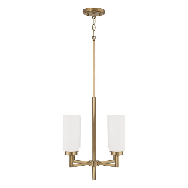 Capital Lighting 351741AD Alyssa Four Light Pendant, Aged Brass
