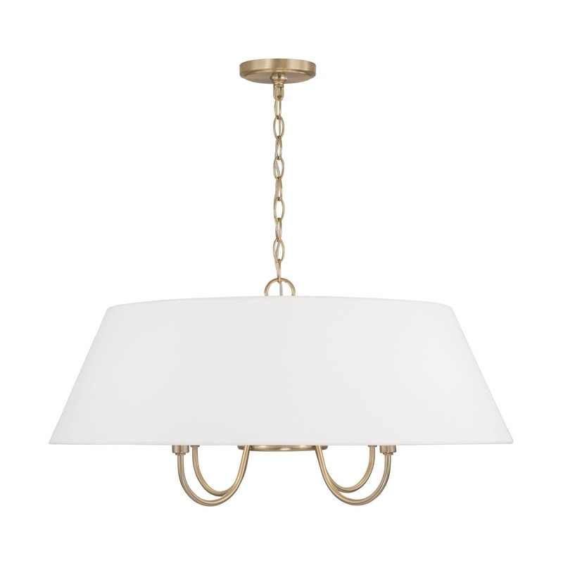 Capital Lighting 352741MA Julia Four Light Pendant, Matte Brass