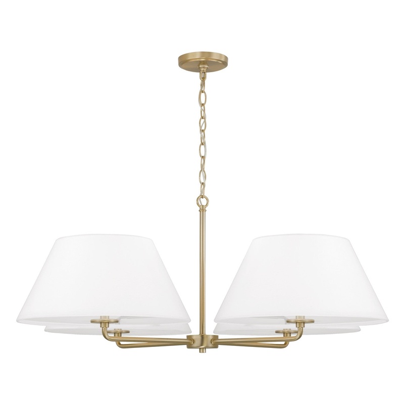 Capital Lighting 453241MA Parson Four Light Chandelier, Matte Brass