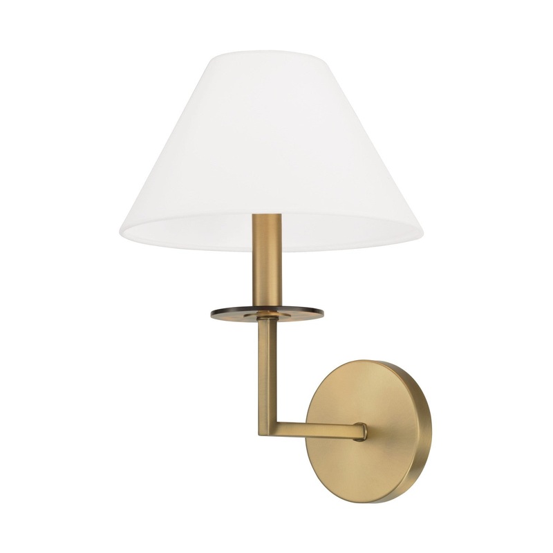 Capital Lighting 652211AD Gilda One Light Wall Sconce, Aged Brass