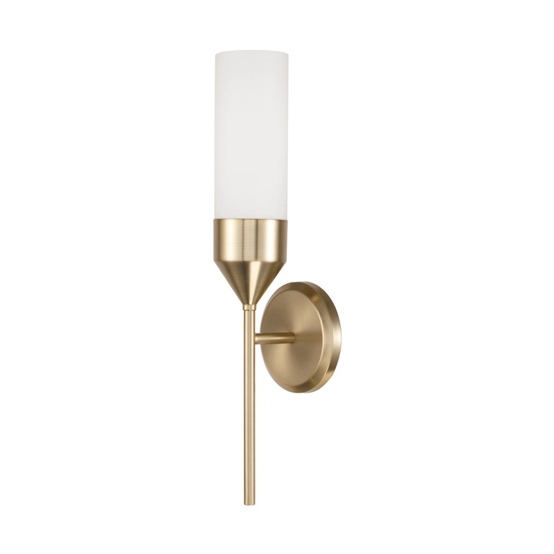 Capital Lighting 652411MA Devon One Light Wall Sconce, Matte Brass