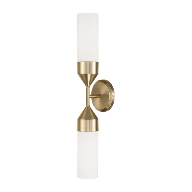 Capital Lighting 652421MA Devon Two Light Wall Sconce, Matte Brass