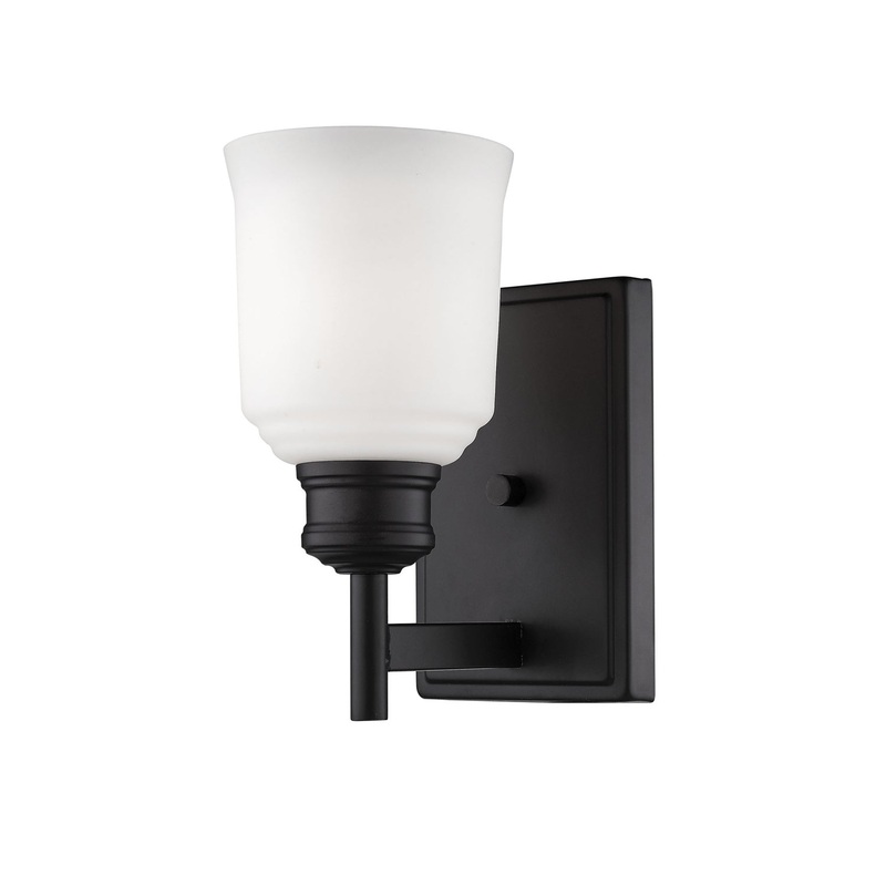 Millennium 171-MB Burbank One Light Wall Sconce, Matte Black