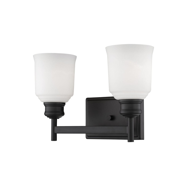 Millennium 172-MB Burbank Two Light Vanity, Matte Black