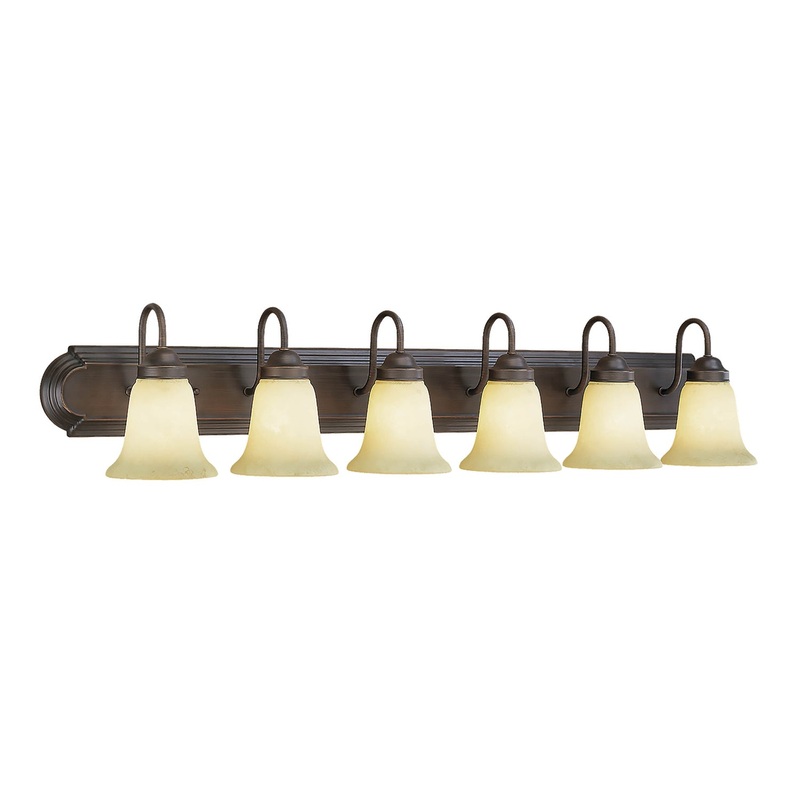 Millennium 4086-RBZ Six Light Vanity, Rubbed Bronze