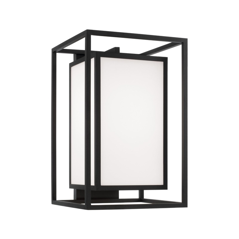Capital Lighting 953113BK Aiden One Light Outdoor Wall Lantern, Black