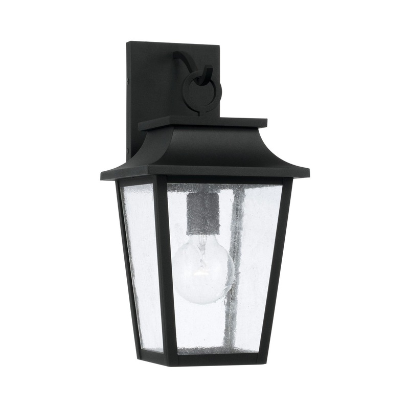 Capital Lighting 953311BK Chandler One Light Outdoor Wall Lantern, Black