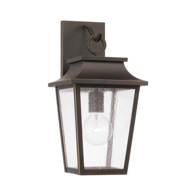 Capital Lighting 953311OZ Chandler One Light Outdoor Wall Lantern, Oiled Bronze
