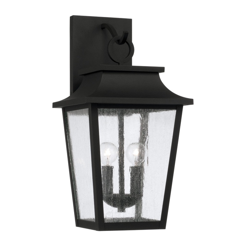 Capital Lighting 953321BK Chandler Two Light Outdoor Wall Lantern, Black