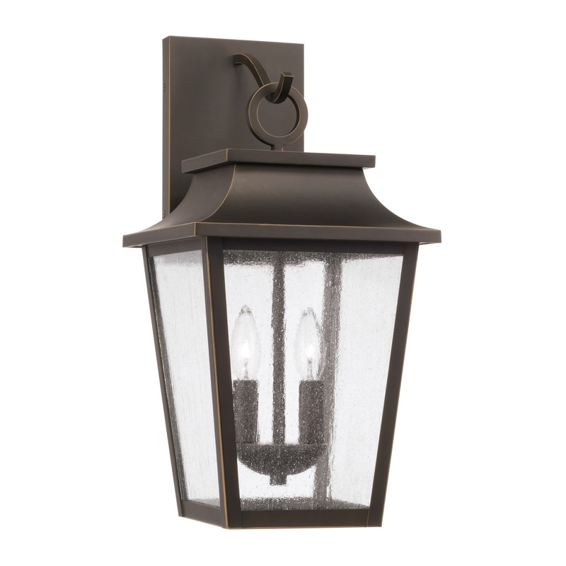 Capital Lighting 953321OZ Chandler Two Light Outdoor Wall Lantern, Oiled Bronze