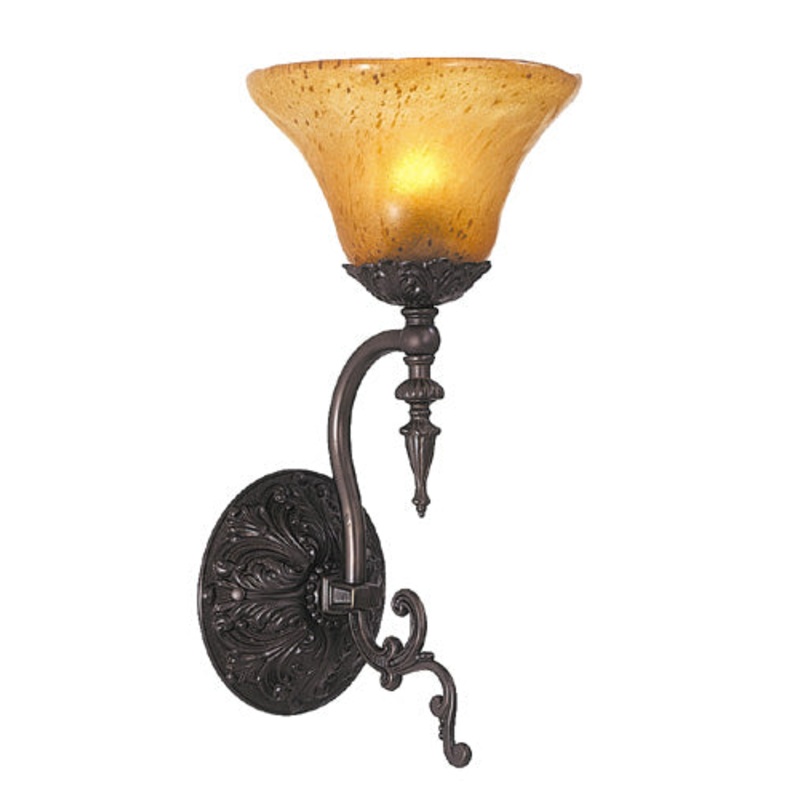 Framburg 1111 MB Compass One Light Wall Sconce, Mahogany Bronze