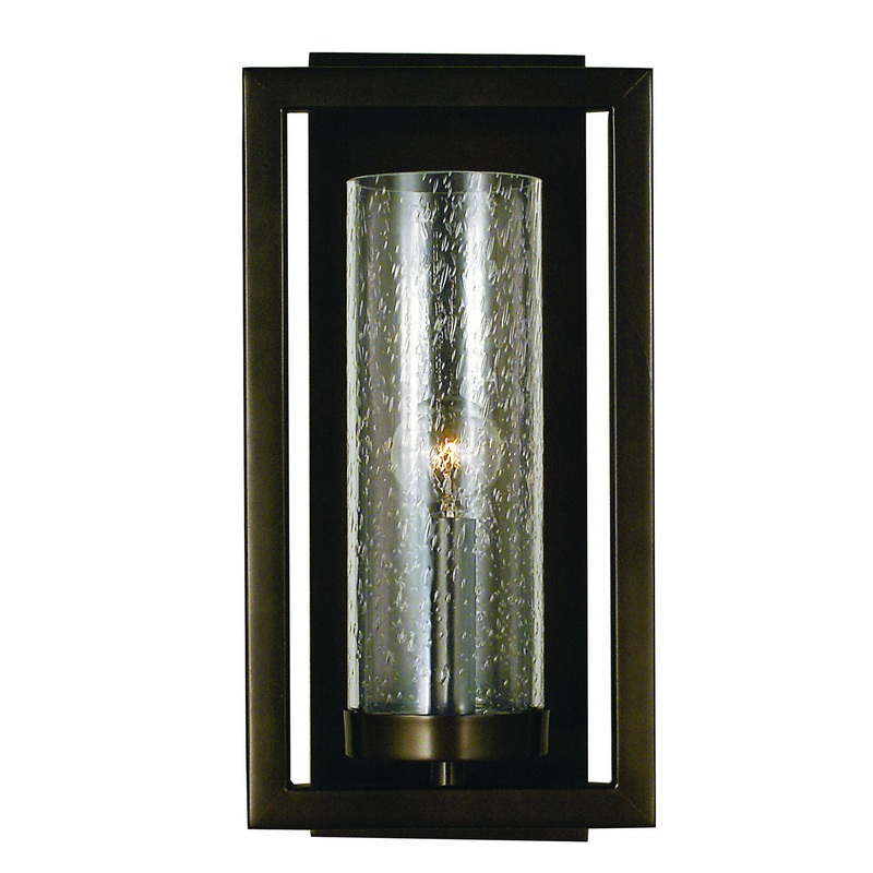 Framburg 1157 MB Theorem One Light Wall Sconce, Mahogany Bronze