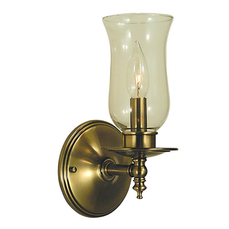Framburg 2501 AB Sheraton One Light Wall Sconce, Antique Brass