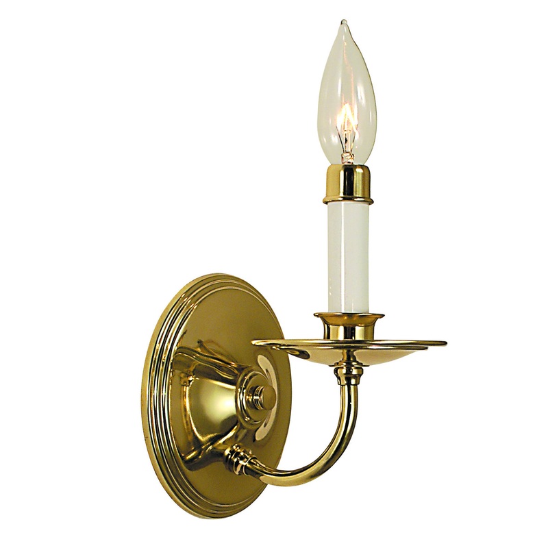 Framburg 2521 PB Jamestown One Light Wall Sconce, Polished Brass