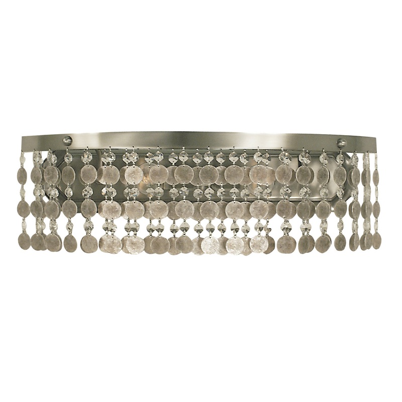 Framburg 2922 BN Naomi Two Light Wall Sconce, Brushed Nickel