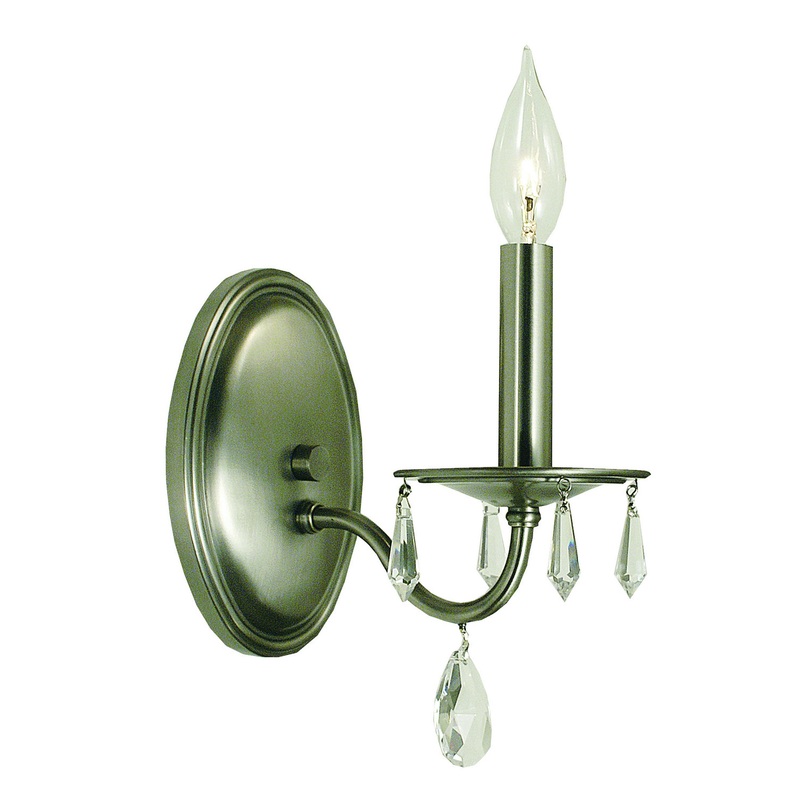 Framburg 2981 BN Liebestraum One Light Wall Sconce, Brushed Nickel
