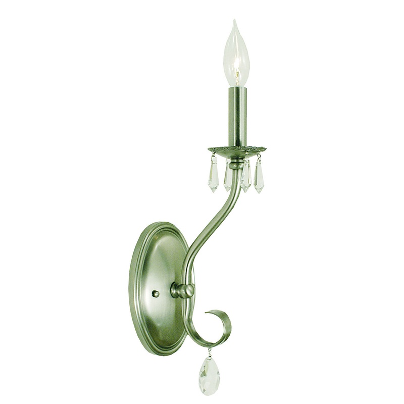 Framburg 2991 BN Liebestraum One Light Wall Sconce, Brushed Nickel