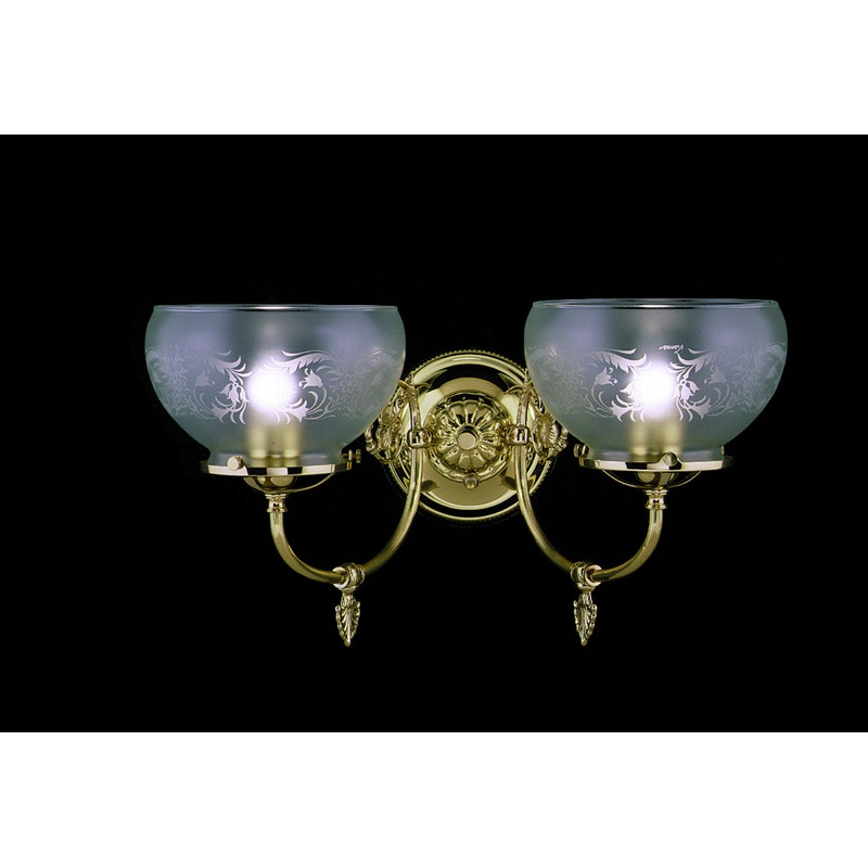 Framburg 7522 PB Chancery Two Light Wall Sconce, Polished Brass
