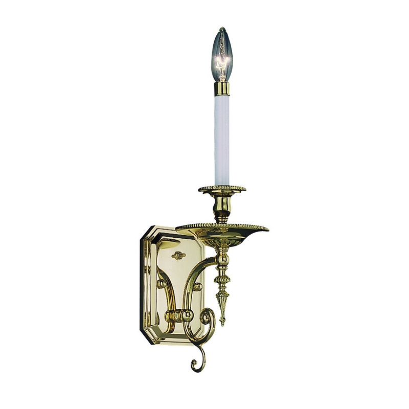 Framburg 7661 PB Kensington One Light Wall Sconce, Polished Brass