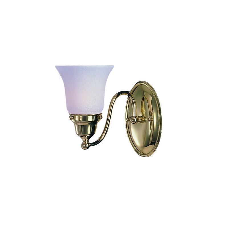 Framburg 8411 PB Magnolia One Light Wall Sconce, Polished Brass