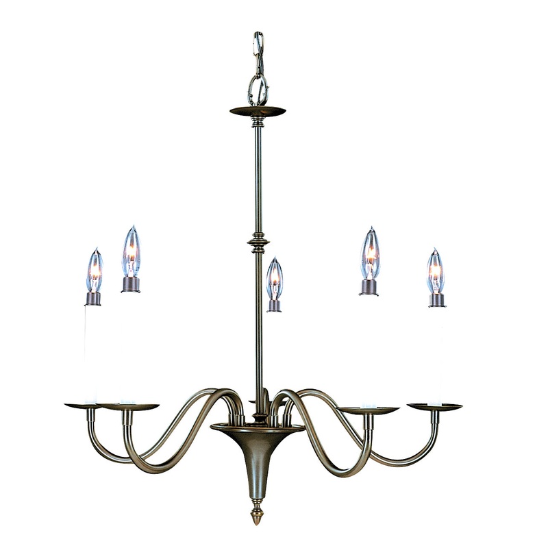 Framburg 9225 MB Jamestown Five Light Chandelier, Mahogany Bronze