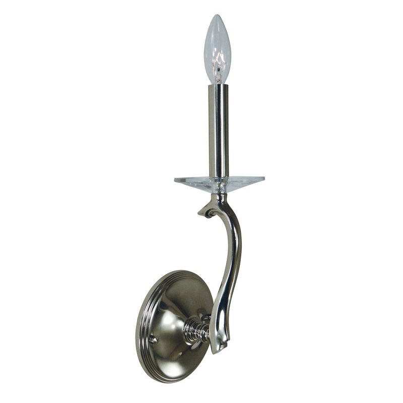 Framburg 3091 PN Allena One Light Wall Sconce, Polished Nickel