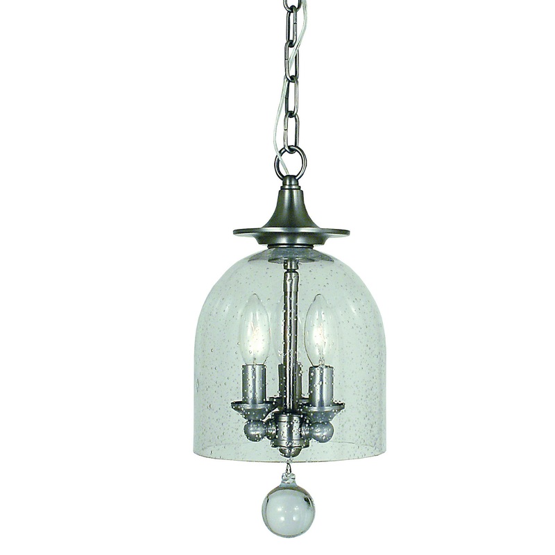 Framburg 4351 BN Hannover Three Light Chandelier, Brushed Nickel