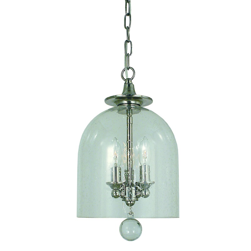 Framburg 4353 PN Hannover Three Light Chandelier, Polished Nickel