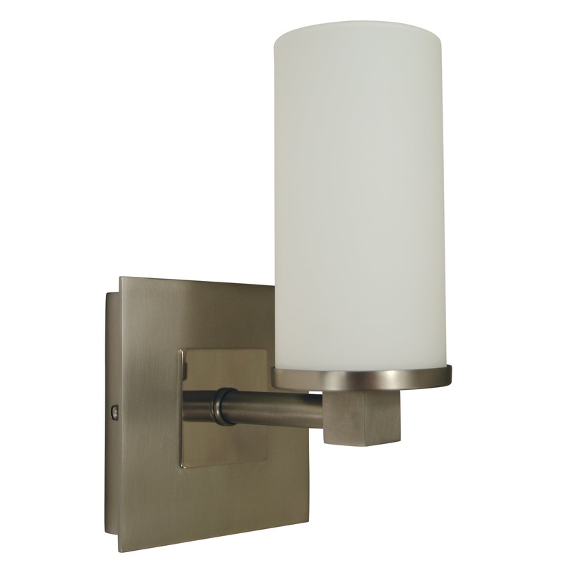 Framburg 4731 SP/PN Mercer One Light Wall Sconce, Satin Pewter with Polished Nickel