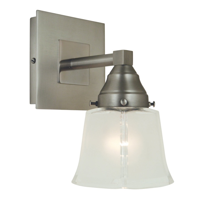Framburg 4771 SP/PN Mercer One Light Wall Sconce, Satin Pewter with Polished Nickel