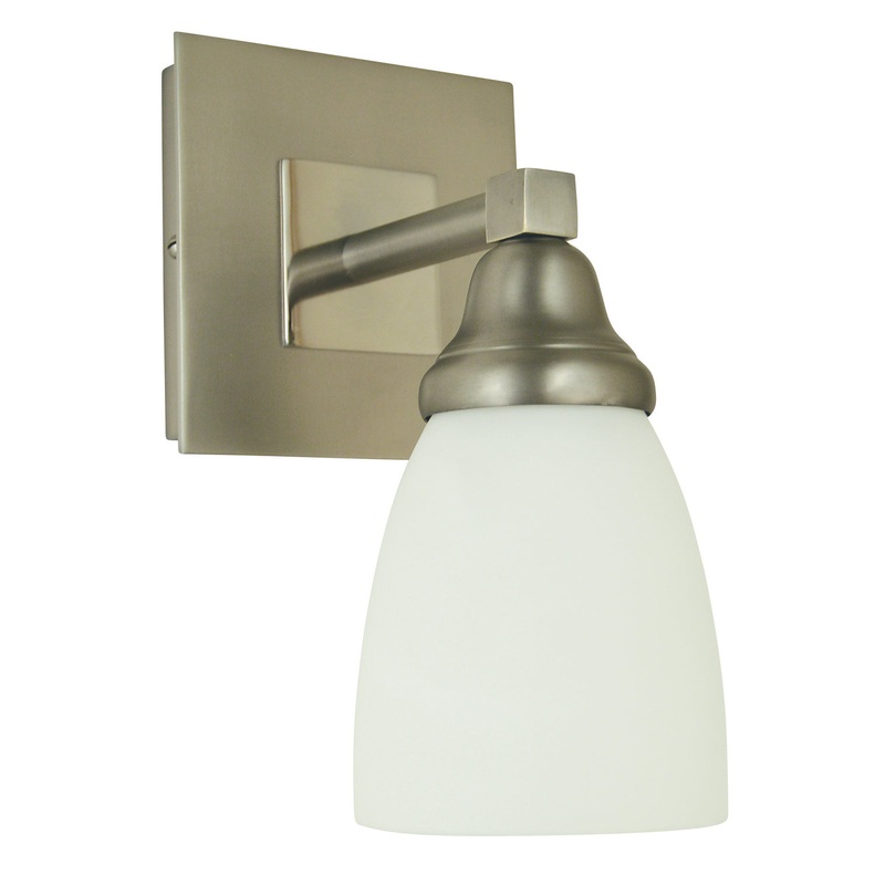 Framburg 4781 SP/PN Mercer One Light Wall Sconce, Satin Pewter with Polished Nickel