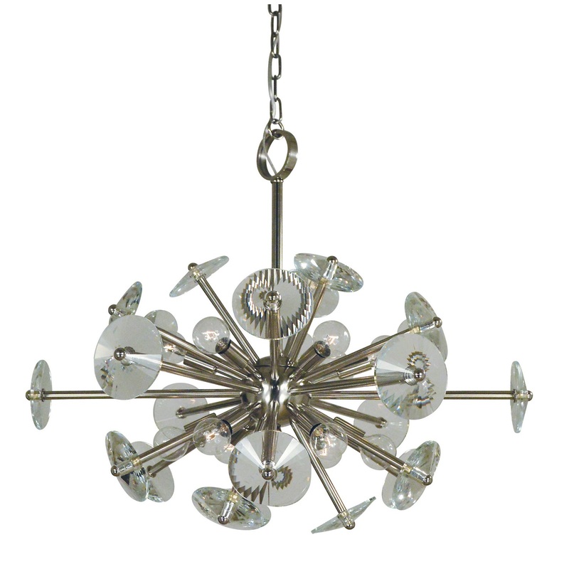 Framburg 4817 PN Apogee 12 Light Chandelier, Polished Nickel