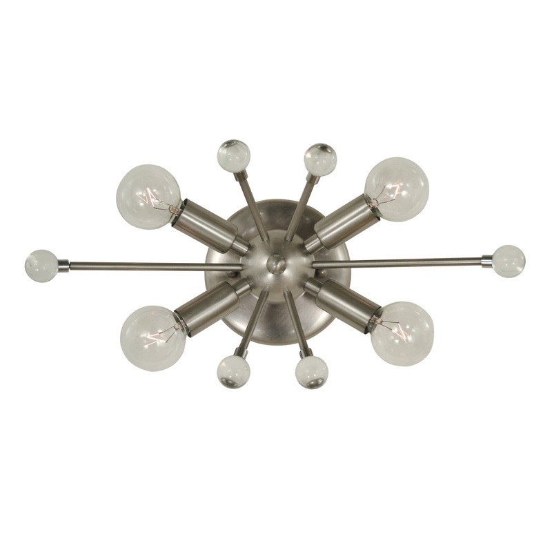 Framburg 5322 BN Supernova Four Light Wall Sconce, Brushed Nickel