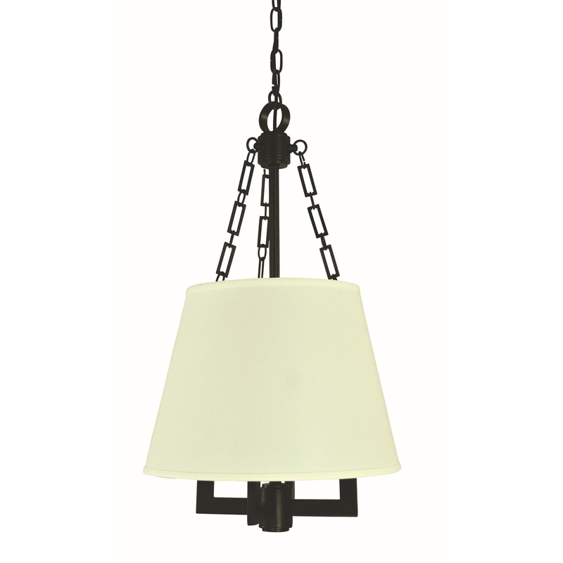 Framburg 5604 MBLACK Bistro Four Light Mini Chandelier, Matte Black