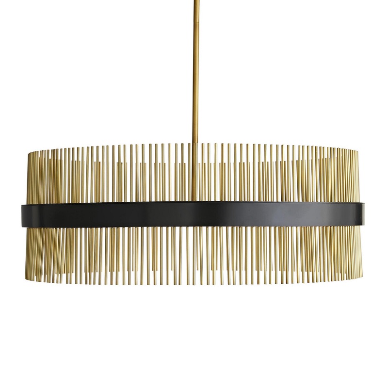 Arteriors 89093 Hozier 12 Light Chandelier Antique Brass