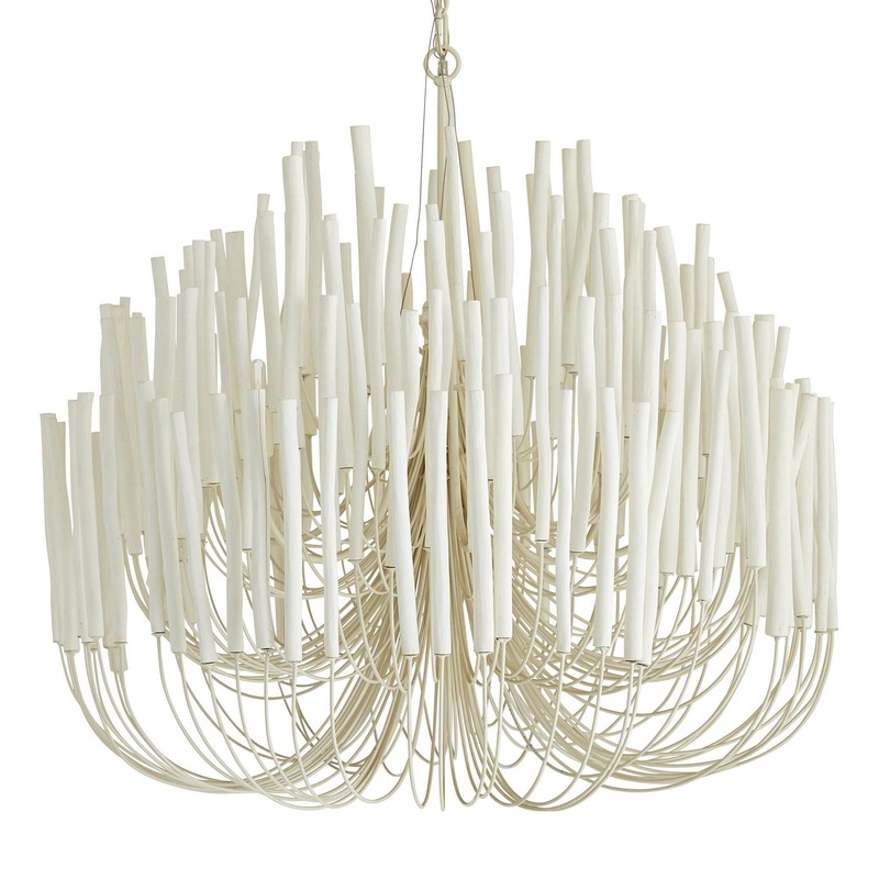 Arteriors 89100 Tilda Six Light Chandelier White