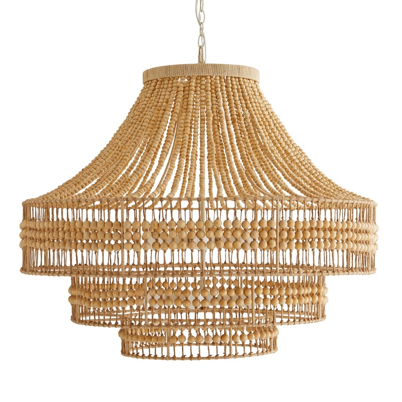 Arteriors 89335 Tulane Eight Light Chandelier Natural