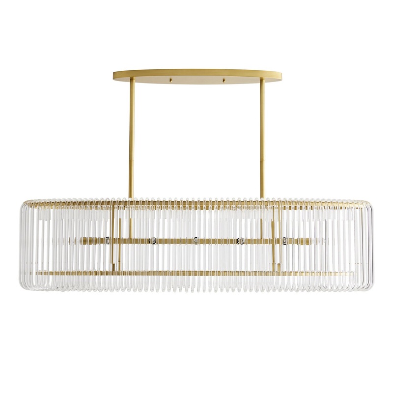 Arteriors 89352 Chandler 12 Light Chandelier Antique Brass