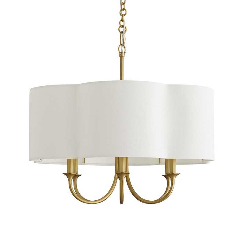 Arteriors 89562 Rittenhouse Six Light Chandelier Antique Brass (Discontinued)