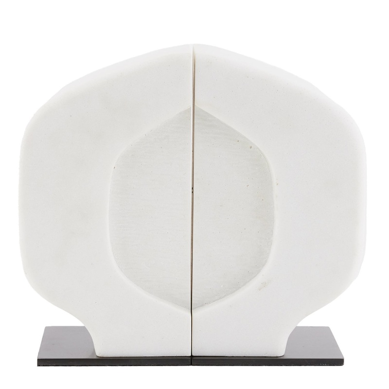 Arteriors 9309 Saffron Bookends, Set of 2 Ivory