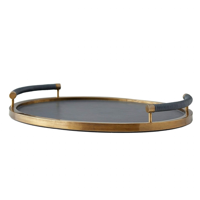 Arteriors AYI01 Tallulah Tray Antique Brass