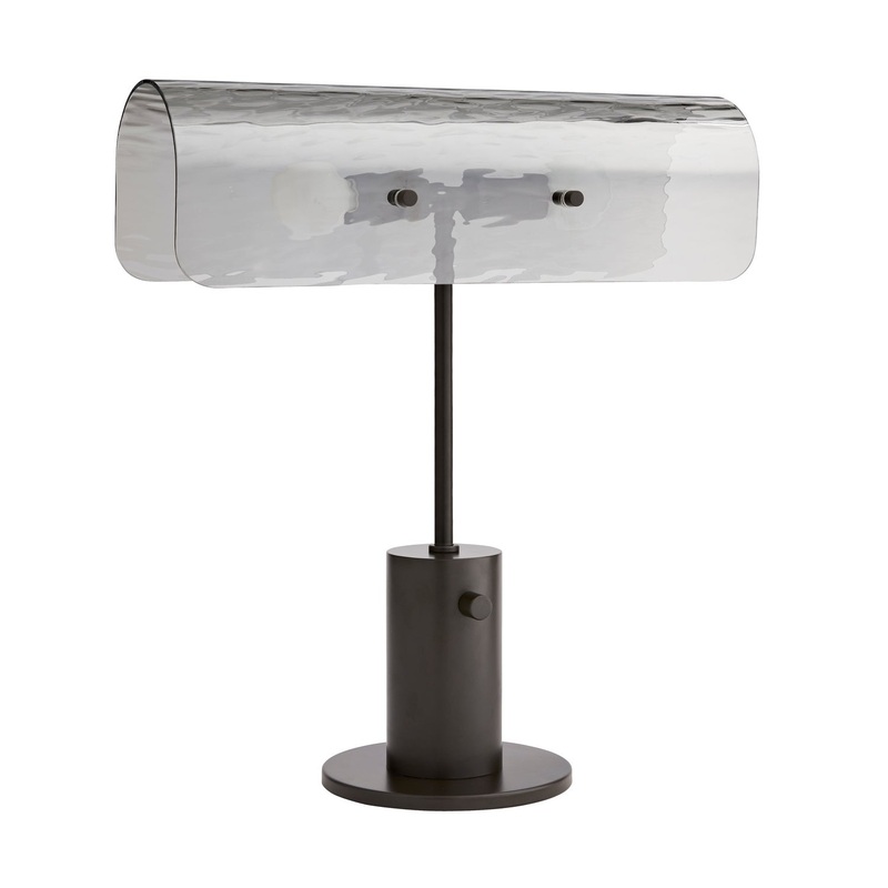 Arteriors DA49010 Bend Two Light Lamp Smoke