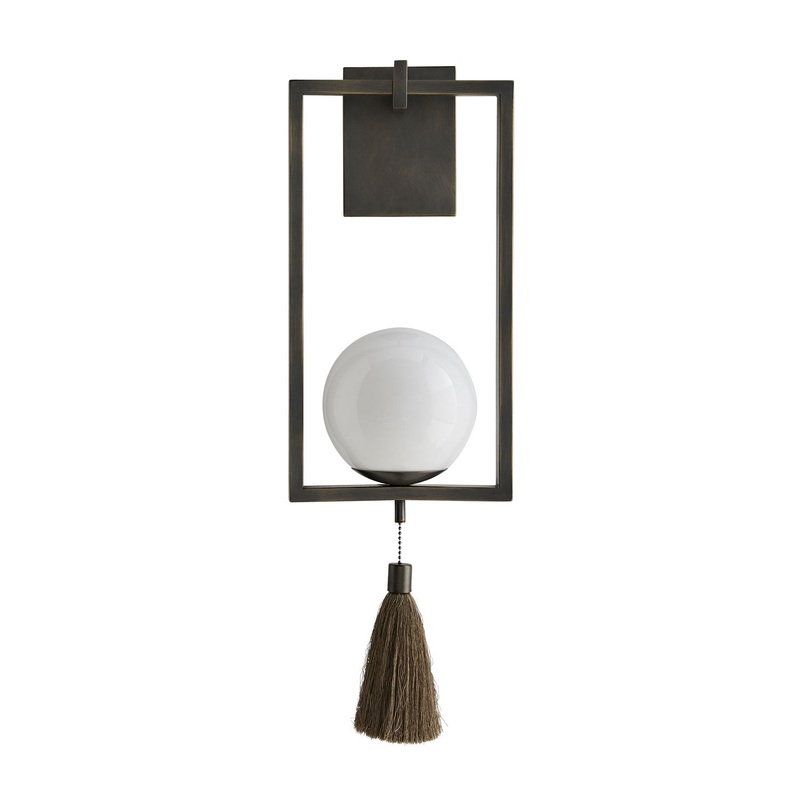 Arteriors DB49014 Trapeze One Light Wall Sconce Aged Bronze
