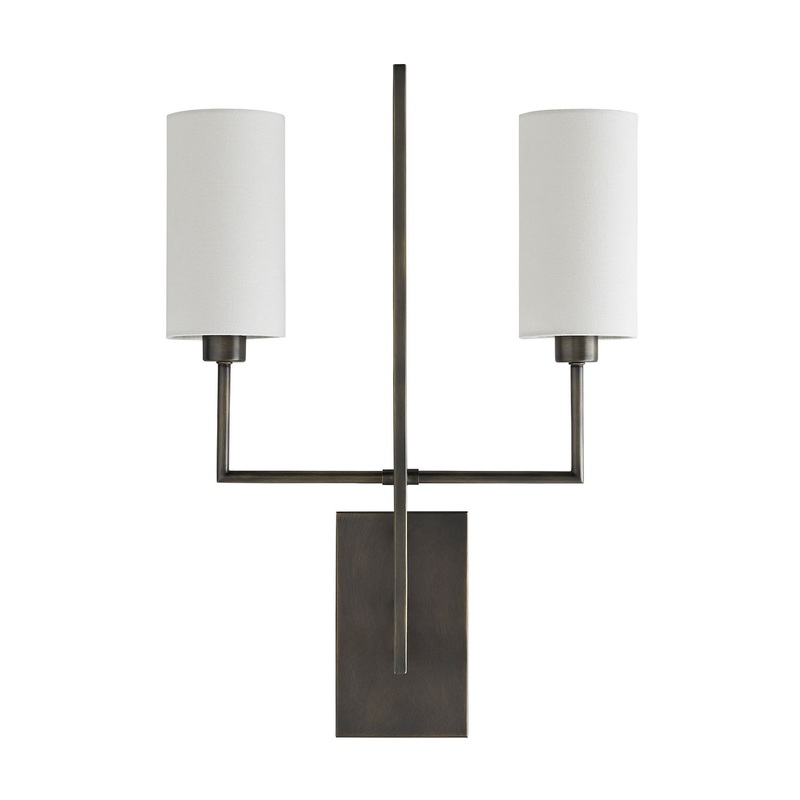 Arteriors DB49016 Blade Two Light Wall Sconce Aged Bronze
