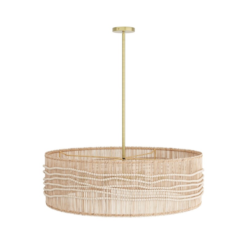 Arteriors DMS01 Mila Six Light Chandelier Natural