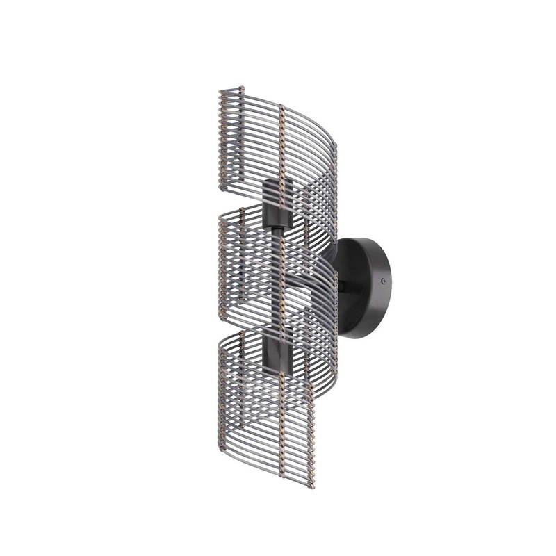 Arteriors DWS02 Tamara Two Light Wall Sconce Dark Gray Stained