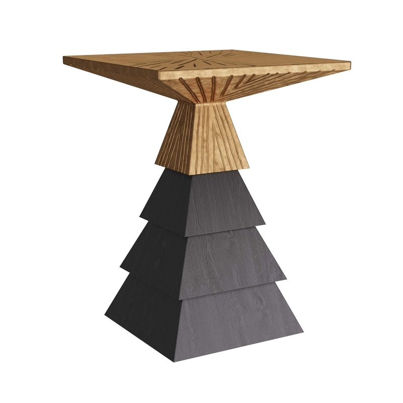 Arteriors FAI02 Wanetta Accent Table Antique Brass